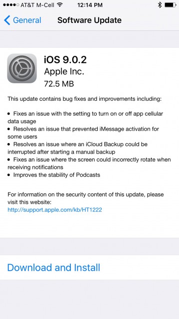 apple ios update