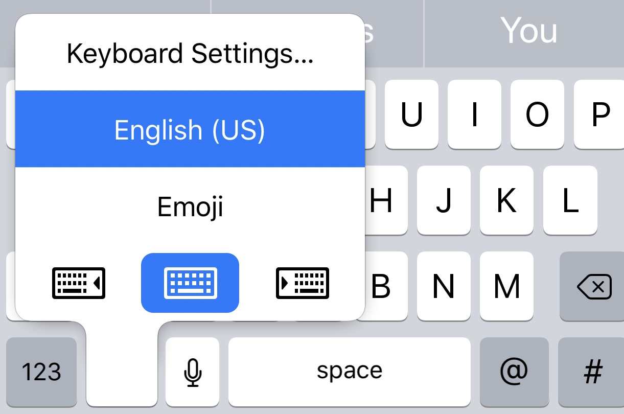 How to use the one handed keyboard on iPhone